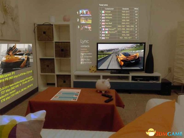 微软研究院欲开发可投影多个界面的3D网页浏览器