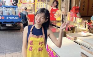 米可白回鹿港餅舖幫忙！被問「隆鼻手術還好嗎」　哭笑不得急澄清