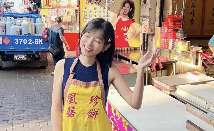 米可白回鹿港餅舖幫忙！被問「隆鼻手術還好嗎」　哭笑不得急澄清